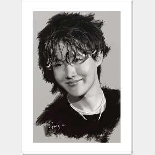 Jhope b&w Posters and Art